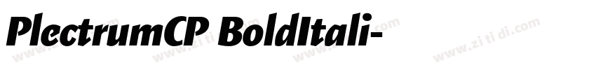 PlectrumCP BoldItali字体转换 PlectrumCP BoldItali字体转换